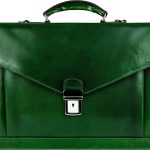 Time Resistance Leather Briefcase for Men Handmade Italian Laptop Bag Classy Orange Brown Attache Case